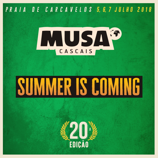 A 20ª edição do Festival MUSA regressa a Carcavelos nos dias 5, 6 e 7 de&nbsp;julho