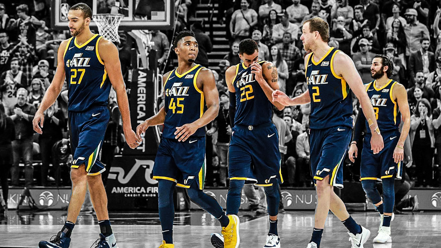 Rudy-Gobert-Donovan-Mitchell-Thabo-Sefolosha-Joe-Ingles-Ricky-Rubio