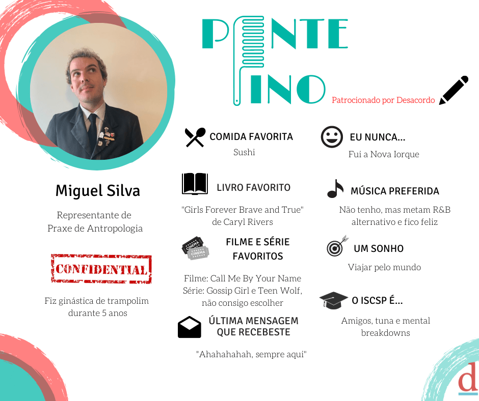 Pente Fino: Miguel Silva é o Representante de Praxe de&nbsp;Antropologia
