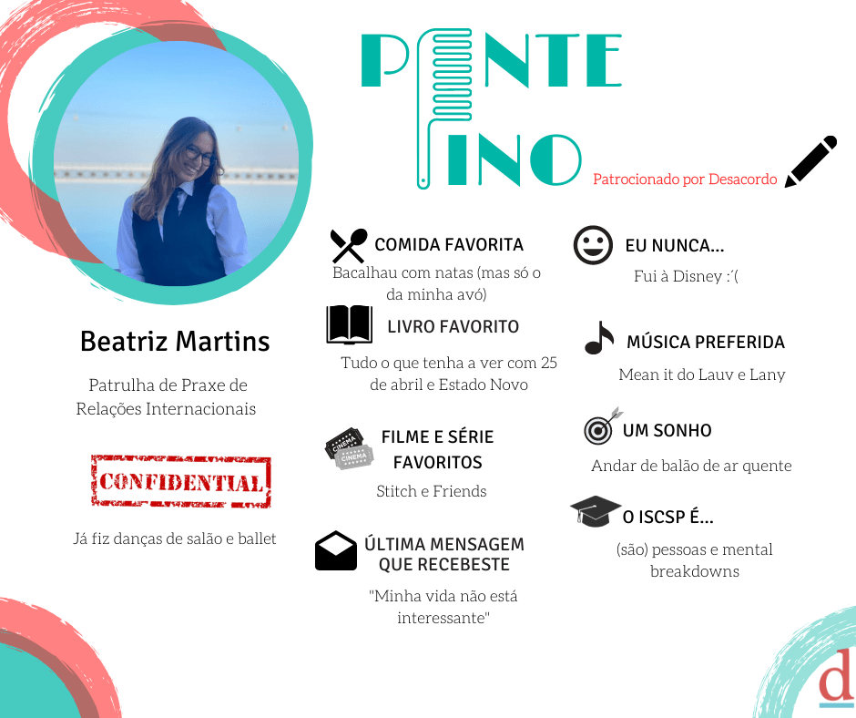 Pente Fino: Beatriz Martins é patrulha da Praxe de RI