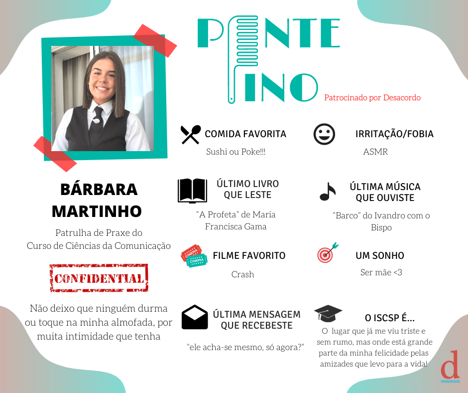 Pente Fino: Bárbara Martinho é patrulha de praxe de Ciências da&nbsp;Comunicação