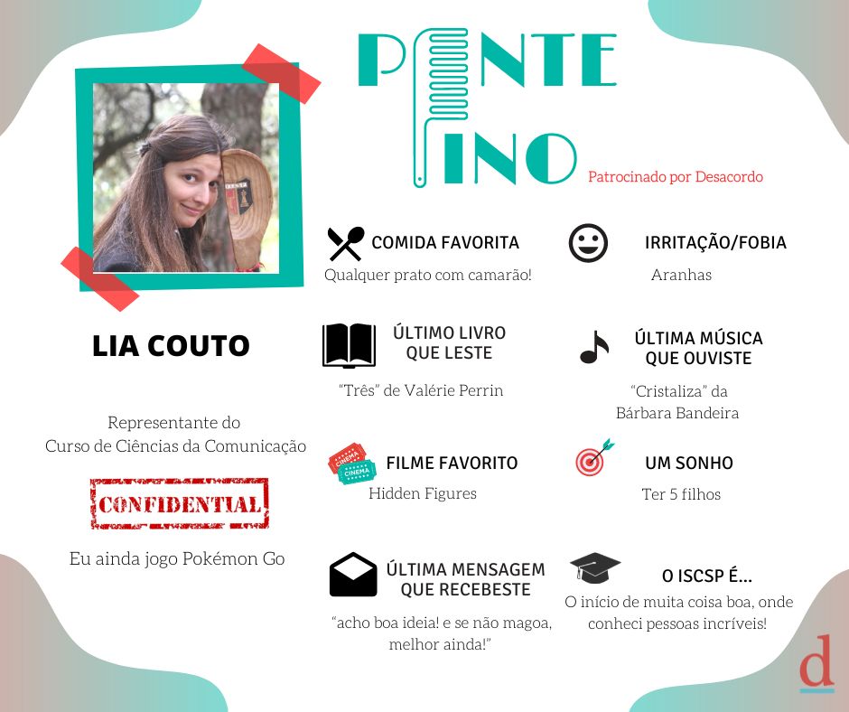 Pente Fino: Lia Couto é a Representante de Praxe de Ciências da&nbsp;Comunicação