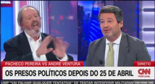 Ventura e Pacheco Pereira: Um falso&nbsp;debate